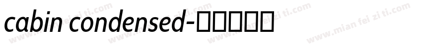 cabin condensed字体转换